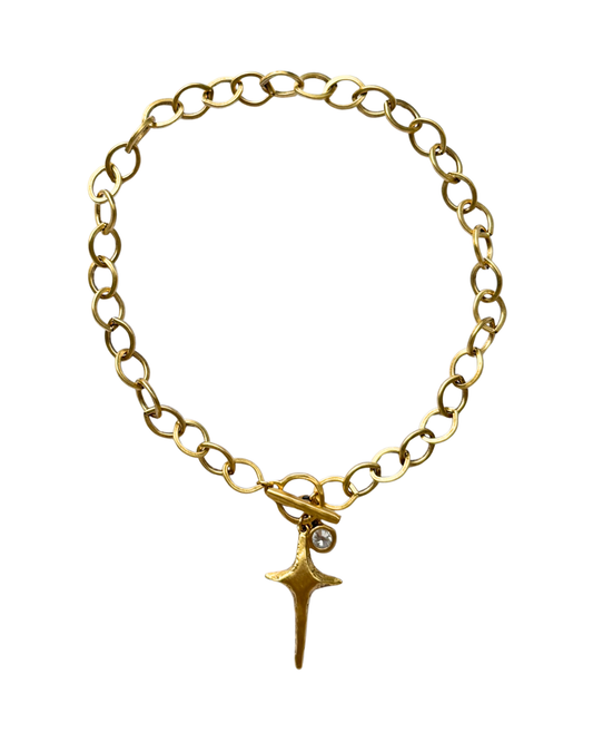 Avery's Shining Star Necklace - Flat Link