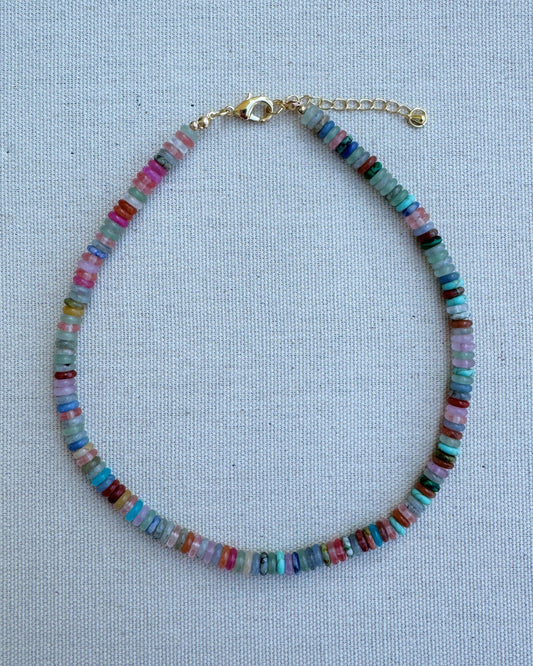 Multicolor Beaded Choker
