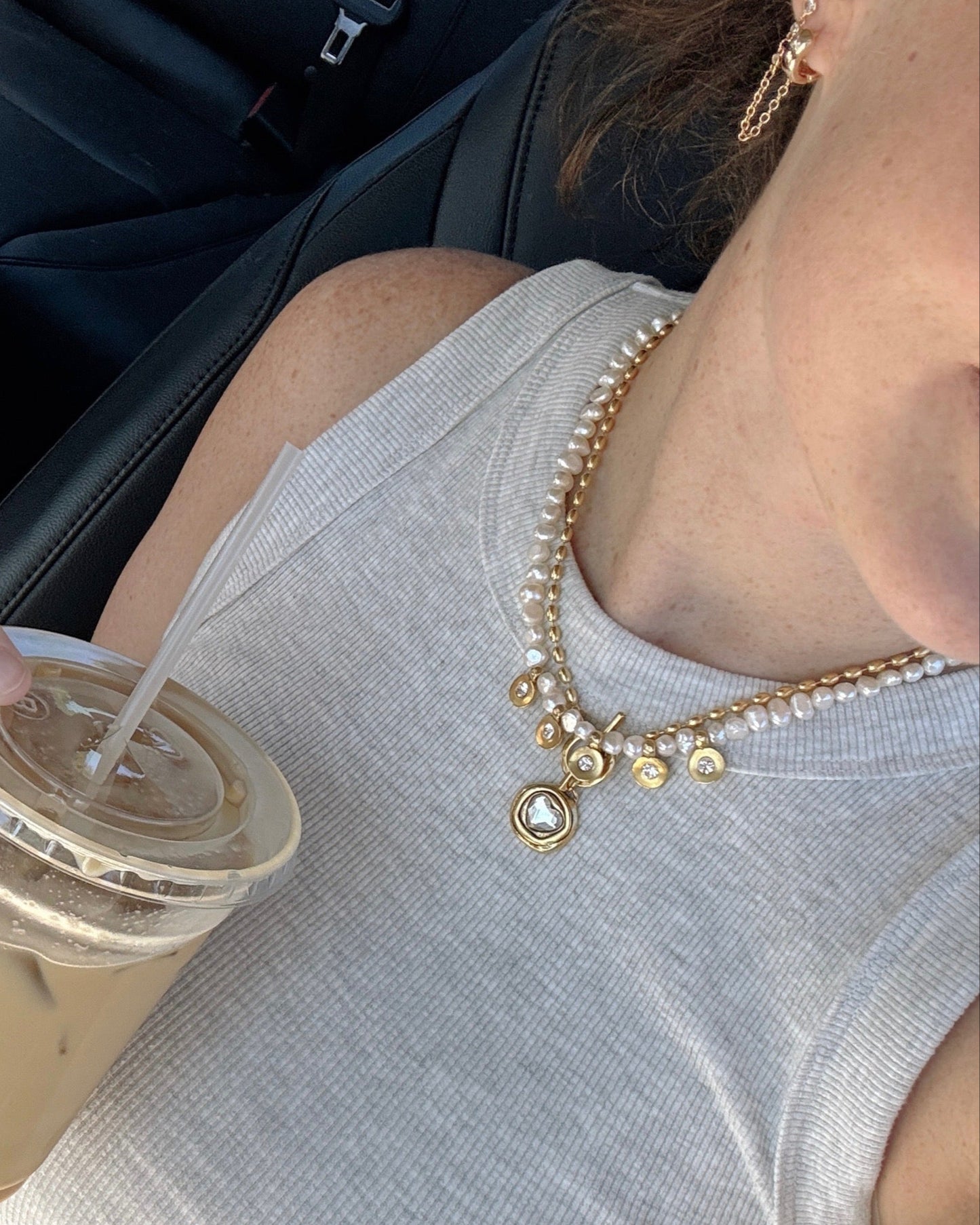 Bezel Heart Necklace