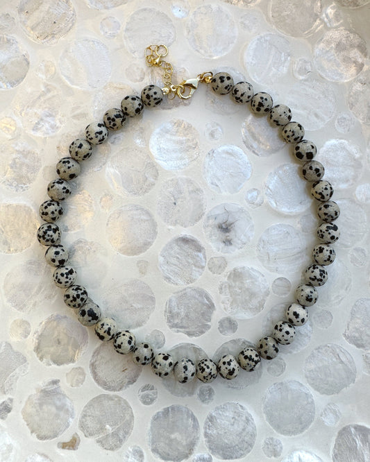 Dalmatian Beaded Necklace